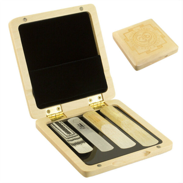 Theo Wanne | Reed Case for Soprano, Alto and Tenor Saxophone Reeds | Maple